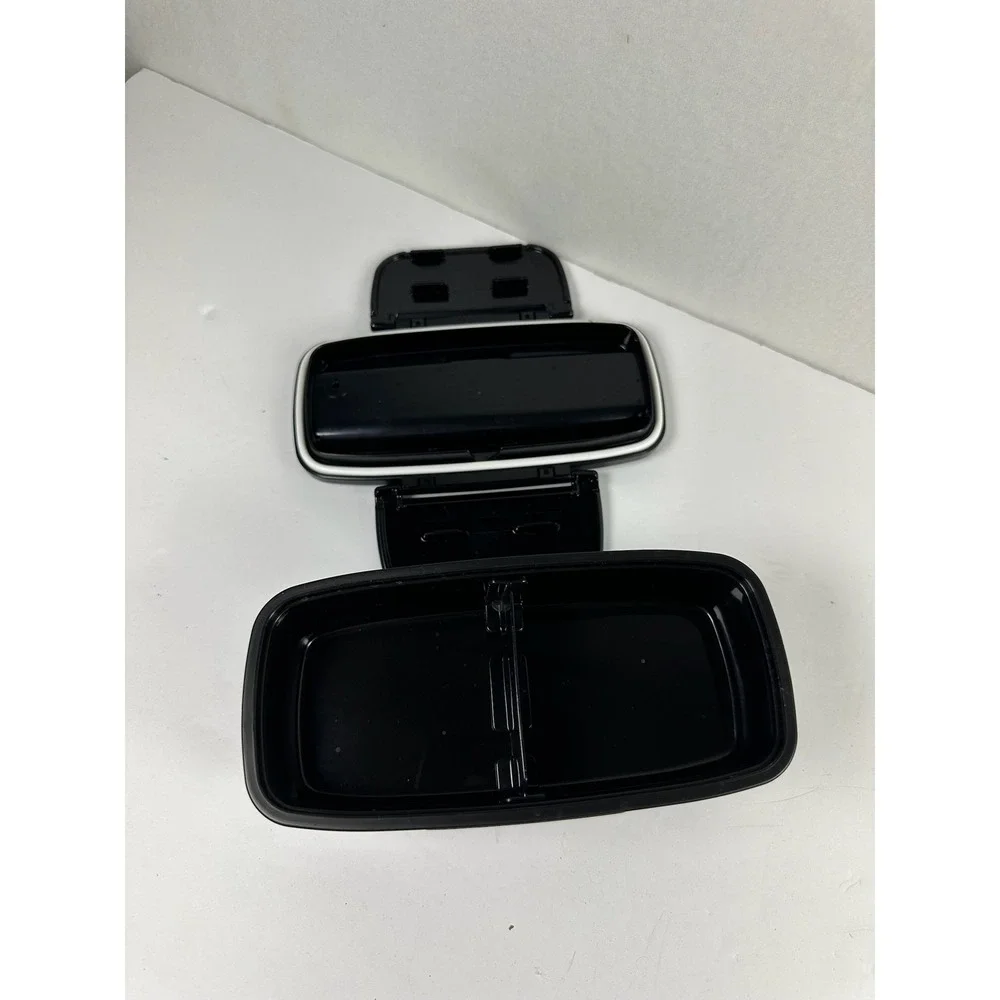 Righteous Aristocratic Two-Tier Bento Box FI-3057 Black Lunch Container A-6